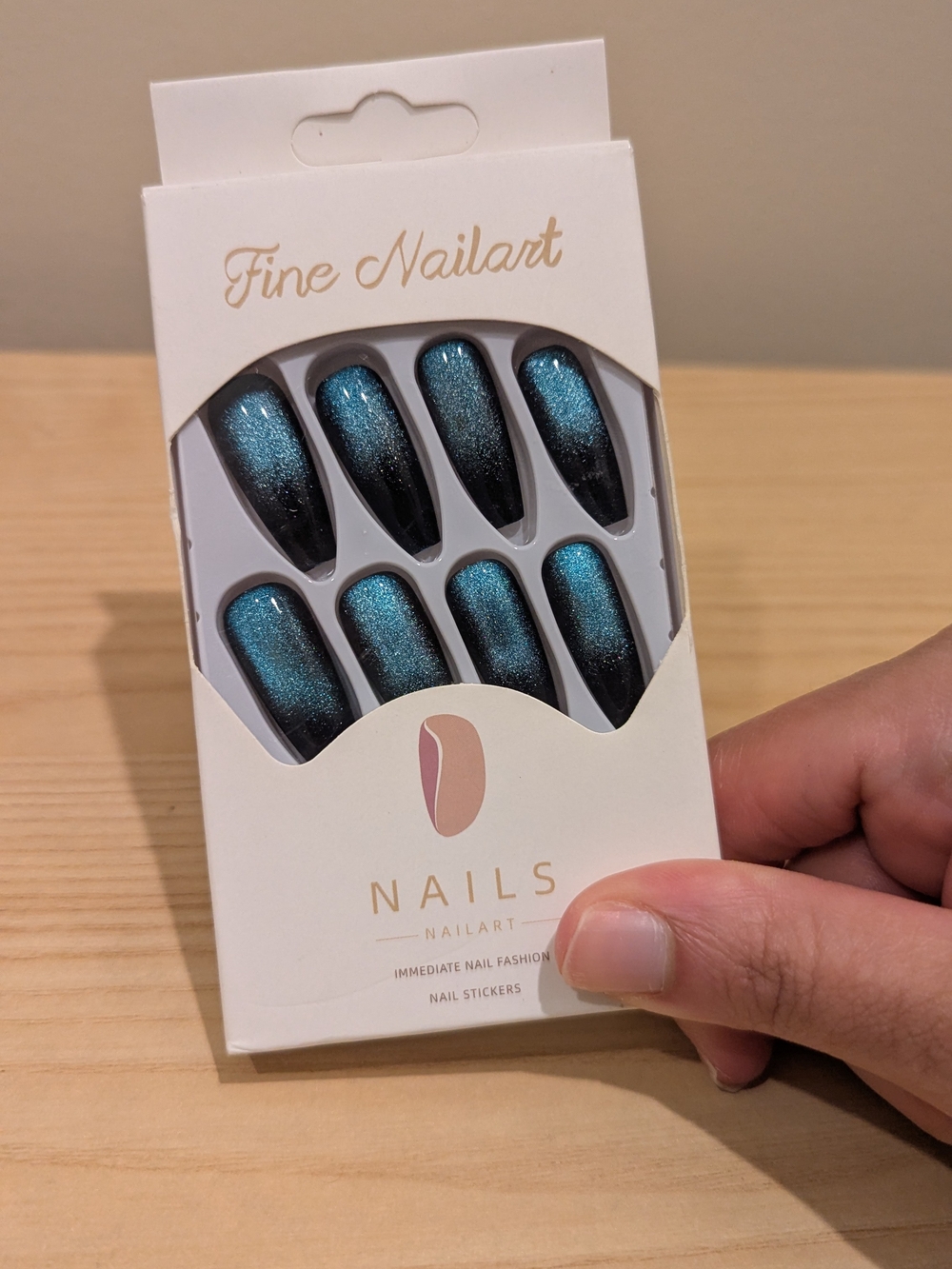 Neutral Clear Press-On Nail Kit Packaging